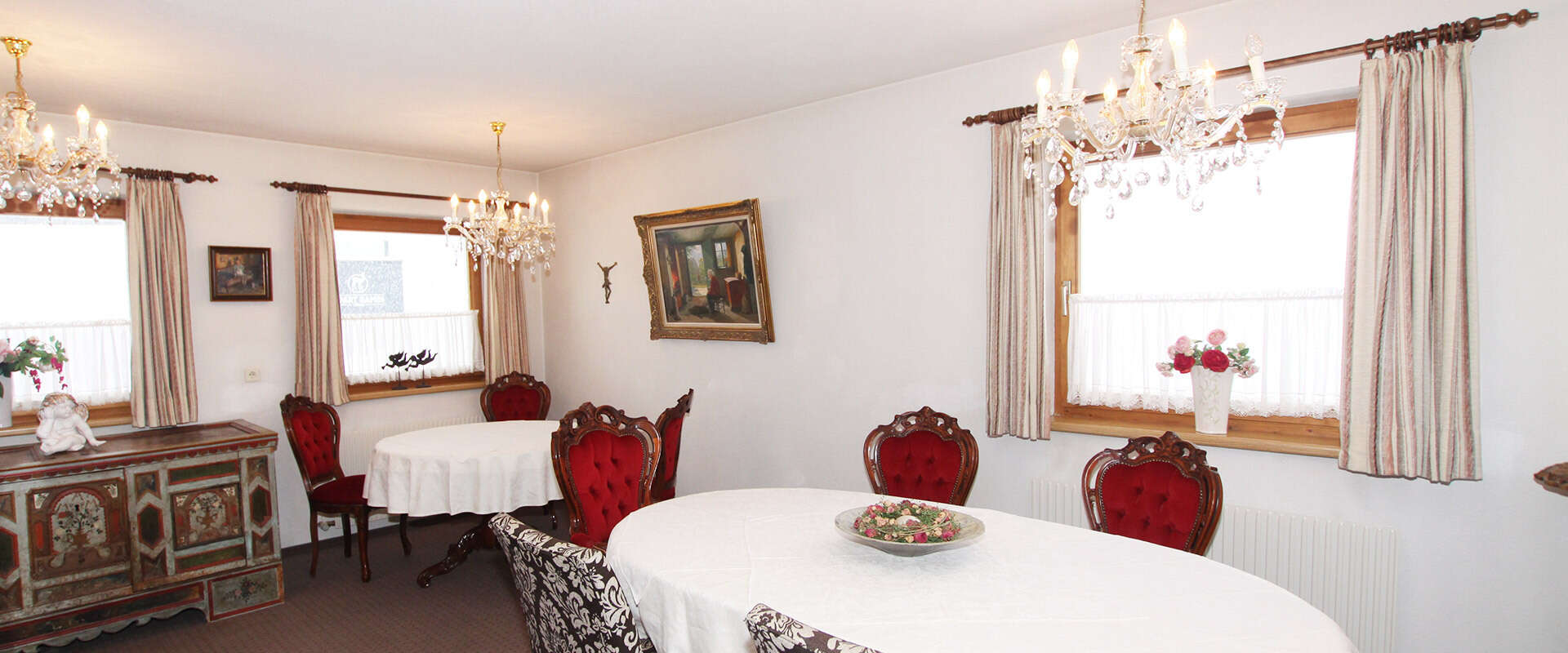 Frühstücksraum von Haus Martina in Serfaus Tirol